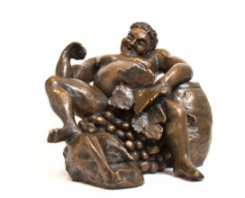 sculpture bronze bacchus