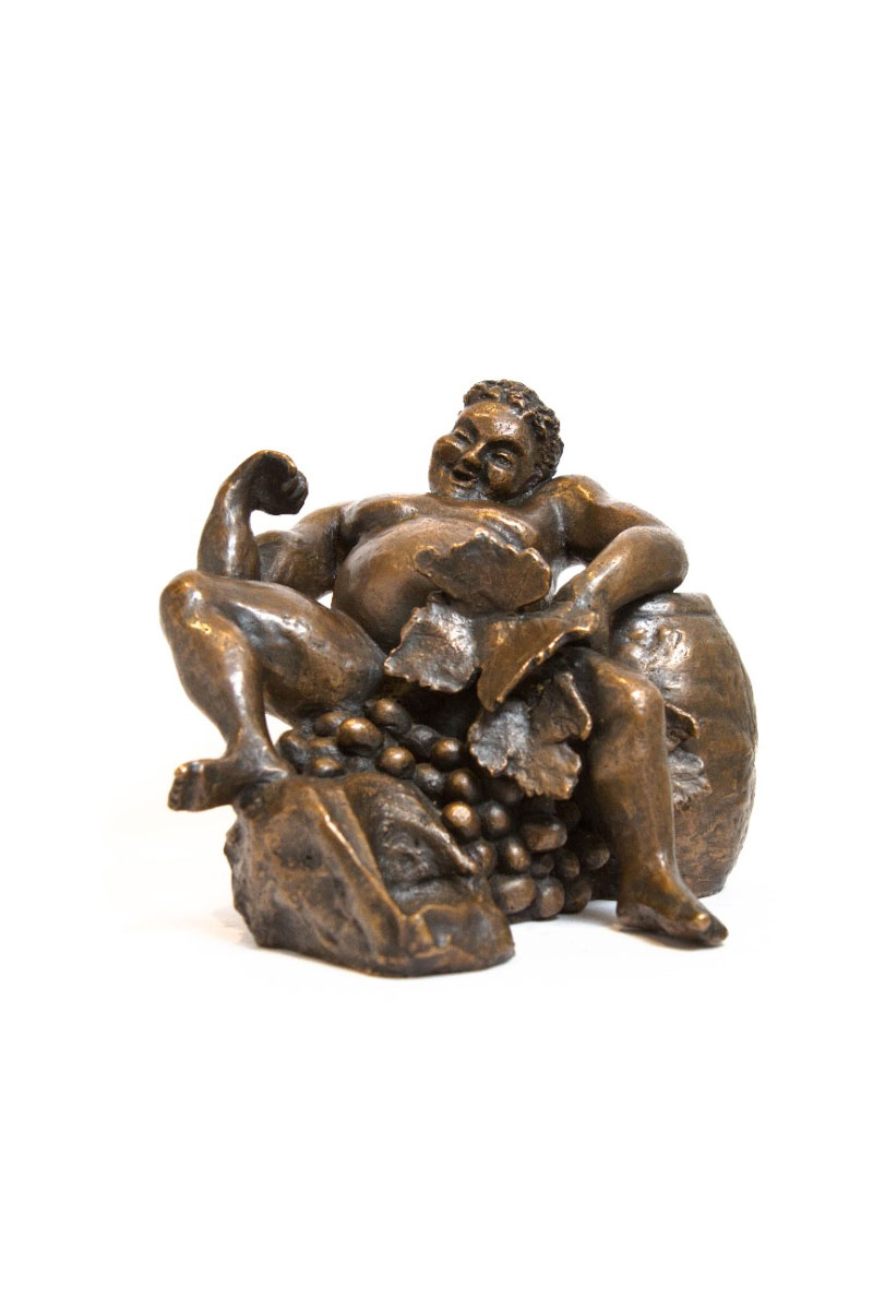 sculpture bronze bacchus