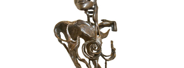 Sculpture bronze buste femme